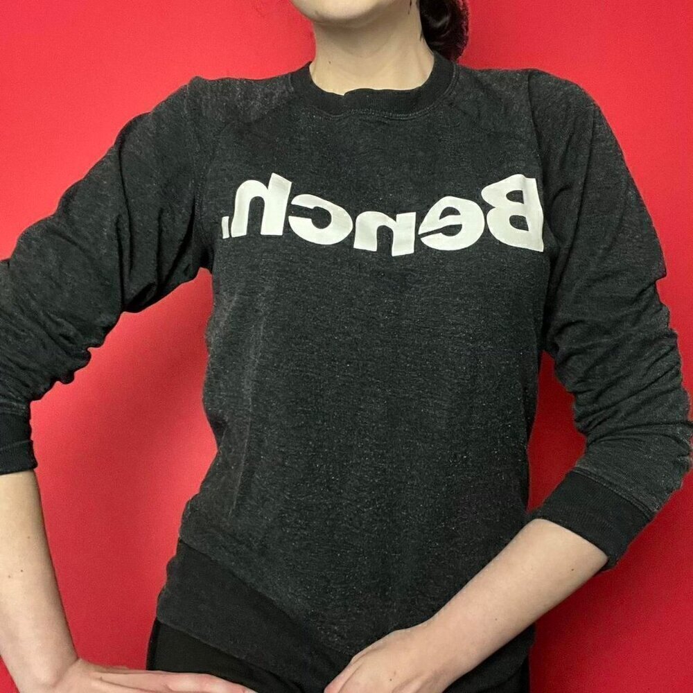 Bench / long sleeve dark grey / black sweater
